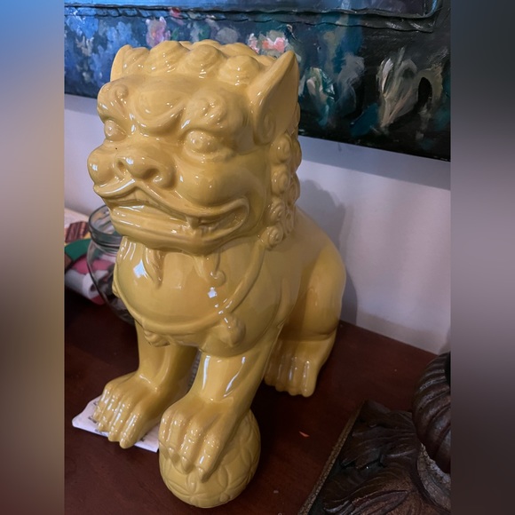 Second rare ceramic fu dog